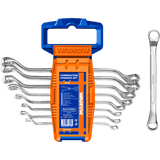 Set chei inelare cu cot Wadfow, crom vanadiu, 6-22mm, 8 buc