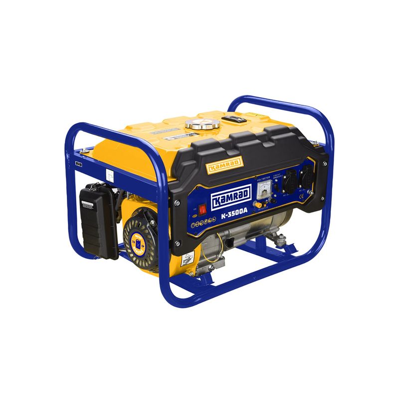 Kamrad - Generator de curent K-3500A 3000W 7.5CP stabilizator tensiune AVR monofazat RESIGILAT