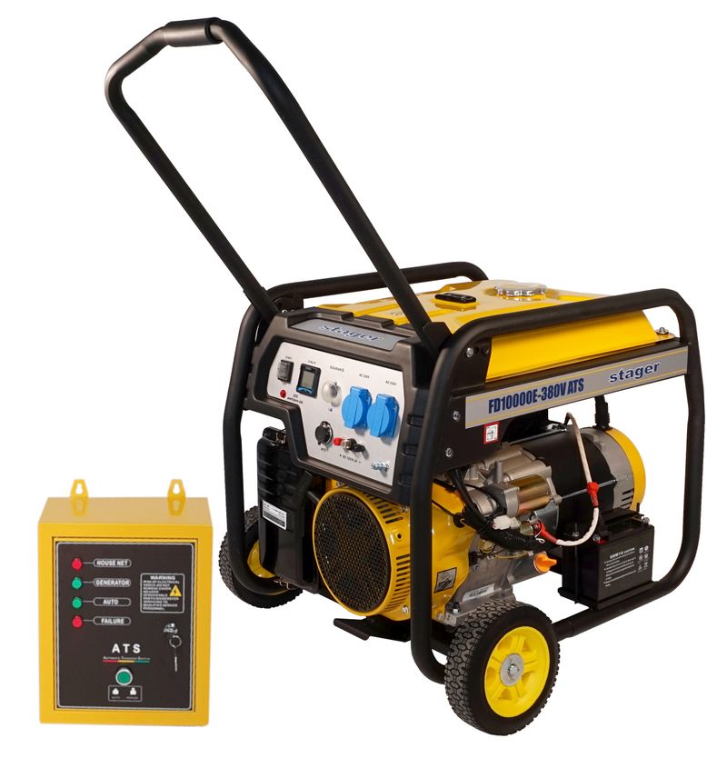 Generator open frame Stager FD 10000E+ATS monofazat