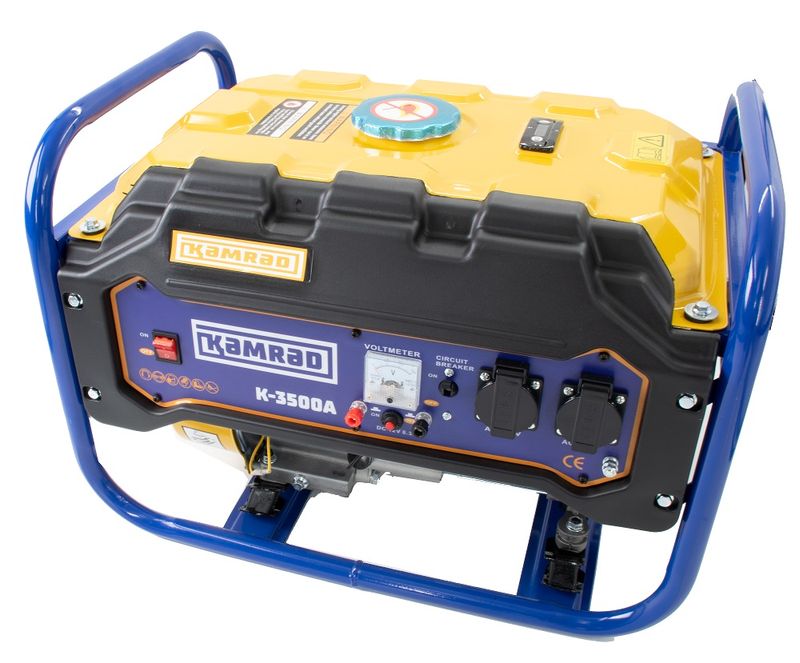 Kamrad - Generator de curent K-3500A 3000W 7.5CP stabilizator tensiune AVR monofazat RESIGILAT