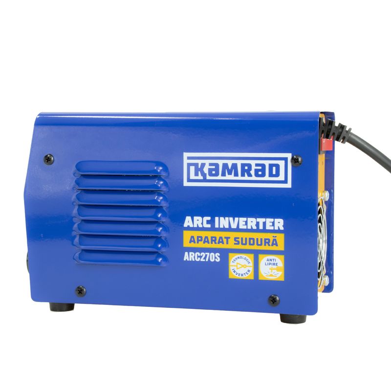 Aparat de sudura cu Inverter KAMRAD ARC270S MMA-270A cu afisaj electronic LCD