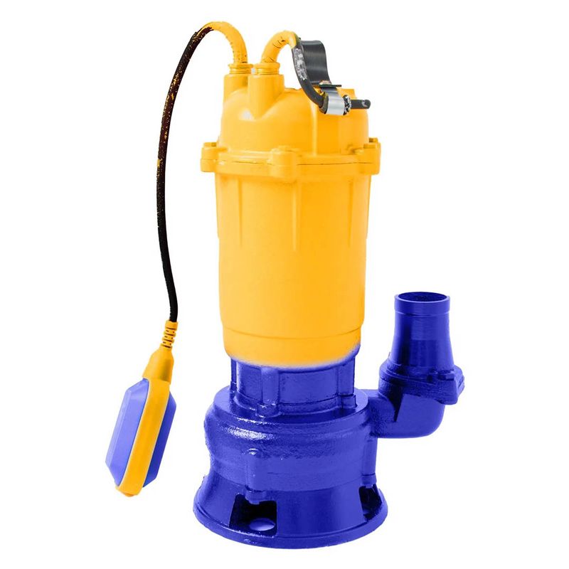 Pompa submersibila de apa murdara cu tocator Kamrad WQCD-2900D, 1300W, 25000 l/h, adancime 8m + furtun pompieri 2" 40m