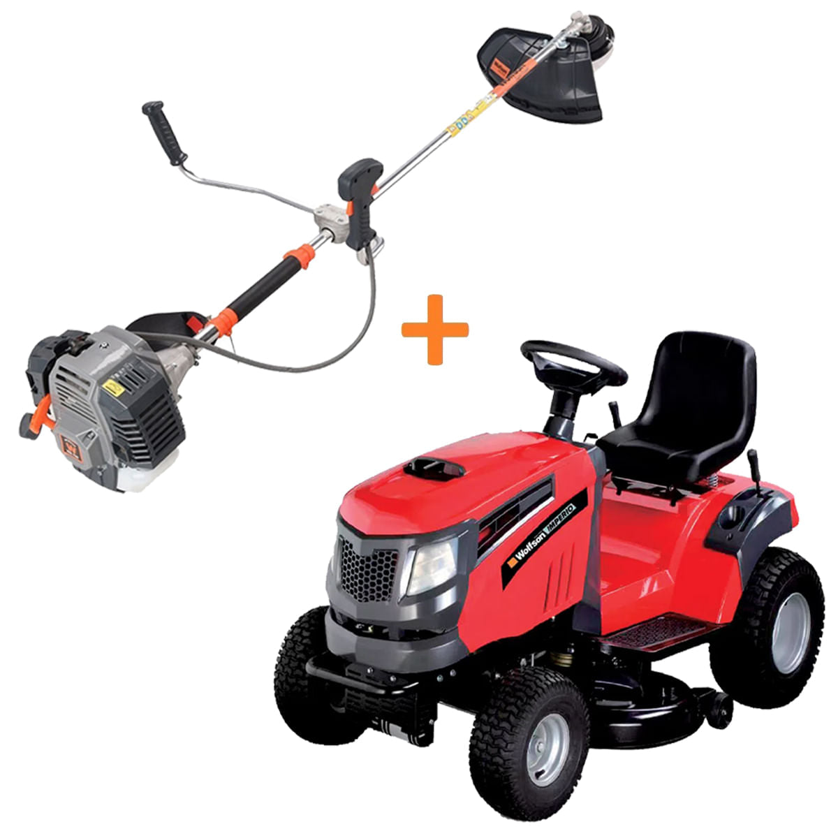 WOLFSON - TRACTORAS PENTRU TUNS GAZON + Motocoasa TRX800