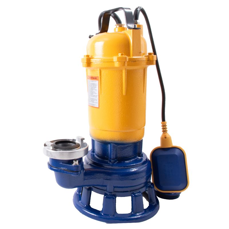 Pompa submersibila de apa murdara cu tocator Kamrad WQCD-2900D, 1300W, 25000 l/h, adancime 8m + furtun pompieri 2" 20 m