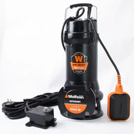 WOLFSON - POMPA SUBMERSIBILA PROFESIONALA CU TOCATOR PENTRU APA MURDARA PWT-7500-F+ furtun40m