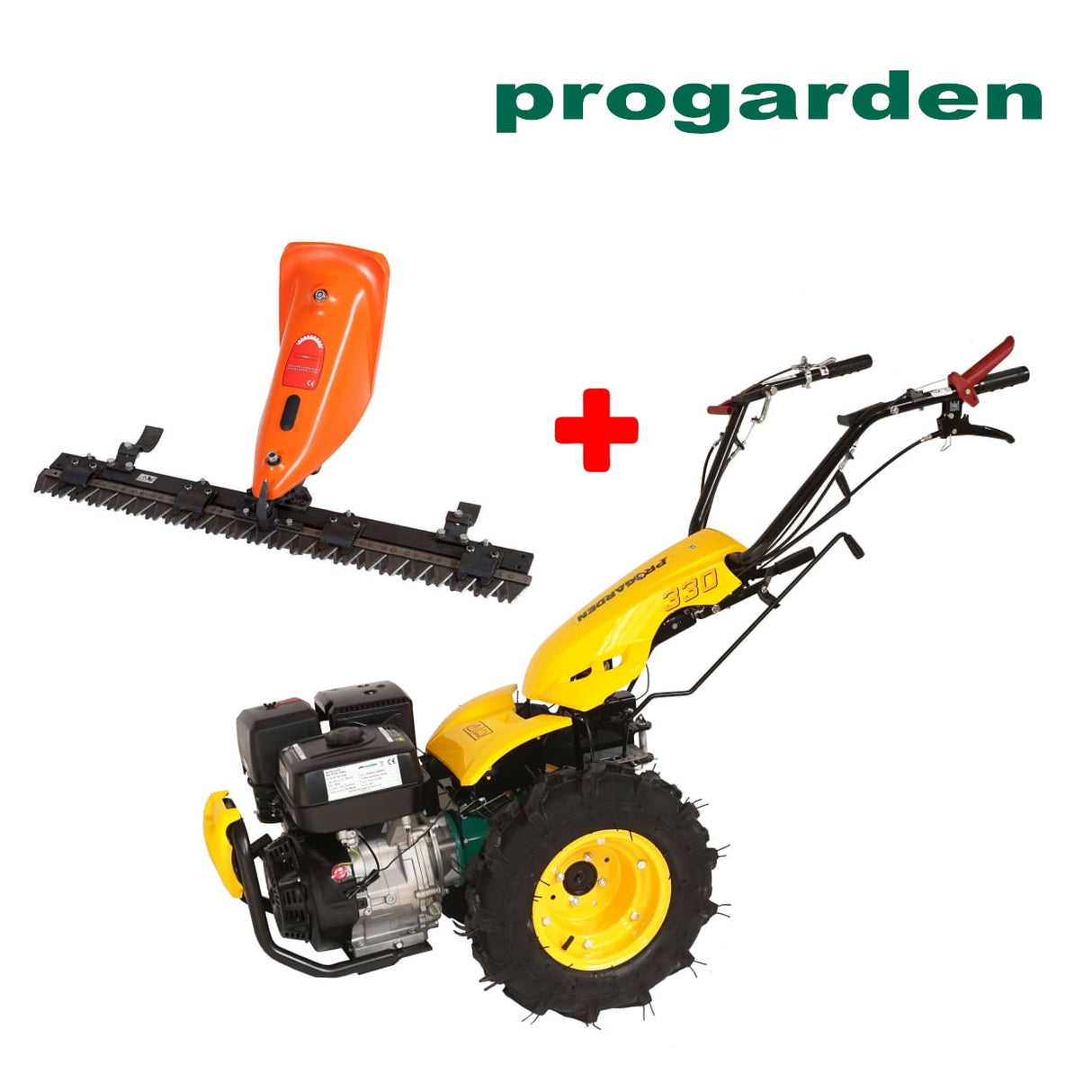 Pachet motocultor multifunctional Progarden BT 330/G190 + bara cosire 120cm