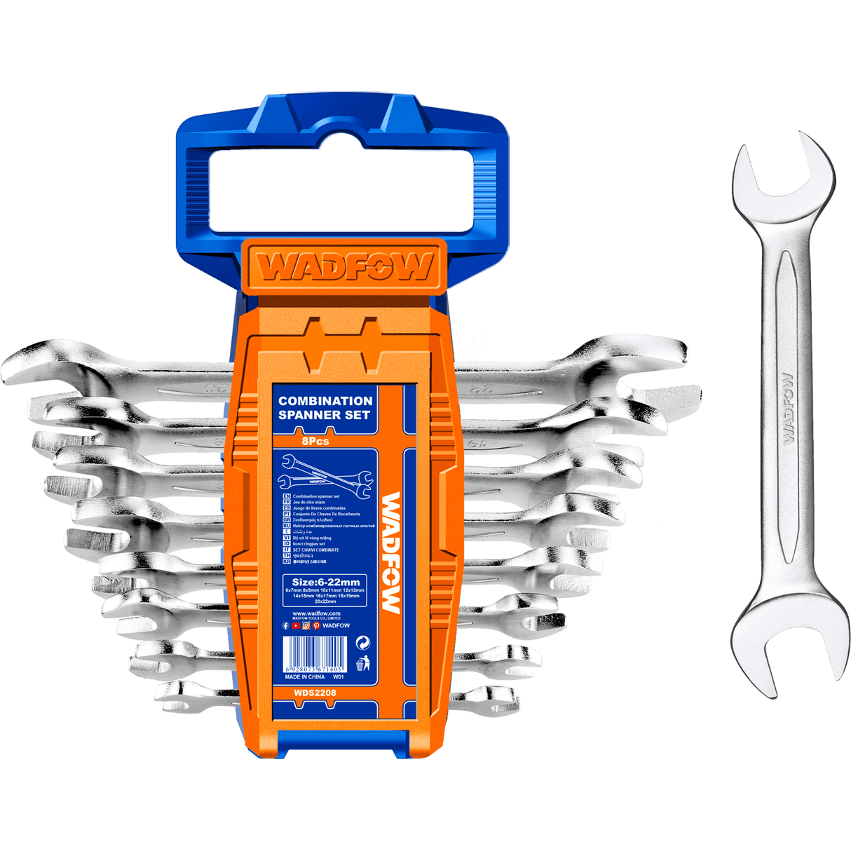 Set 8 chei fixe Wadfow, 6-22mm