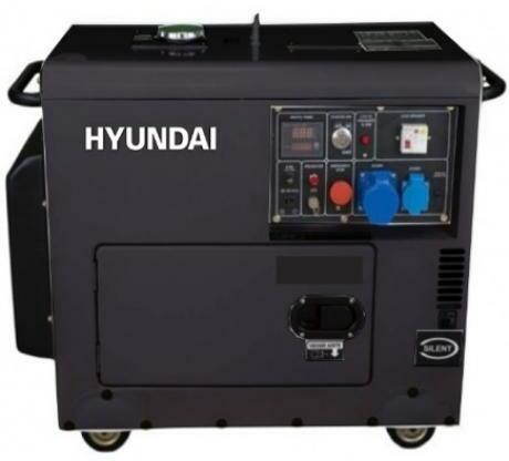 Generator de curent trifazat cu motor diesel HYUNDAI DHY8601SE-T, 6KW