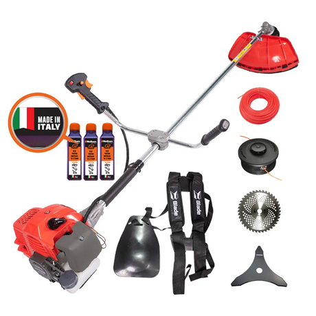 Black Friday - Reduceri Motocoasa Blade Alpin 520, 5CP, 7 accesorii, ham profesional, 3 sticle ulei incluse Promotie