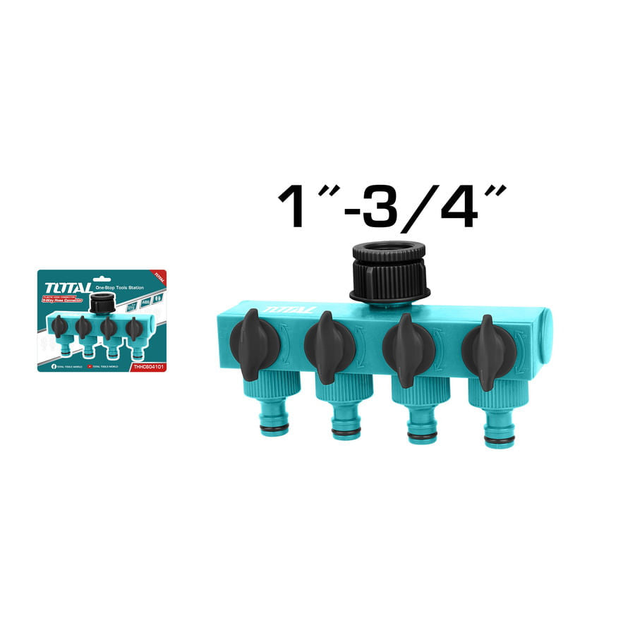 TOTAL - RAMIFICATIE CU ROBINETI 4 CAI 1"-3/4"