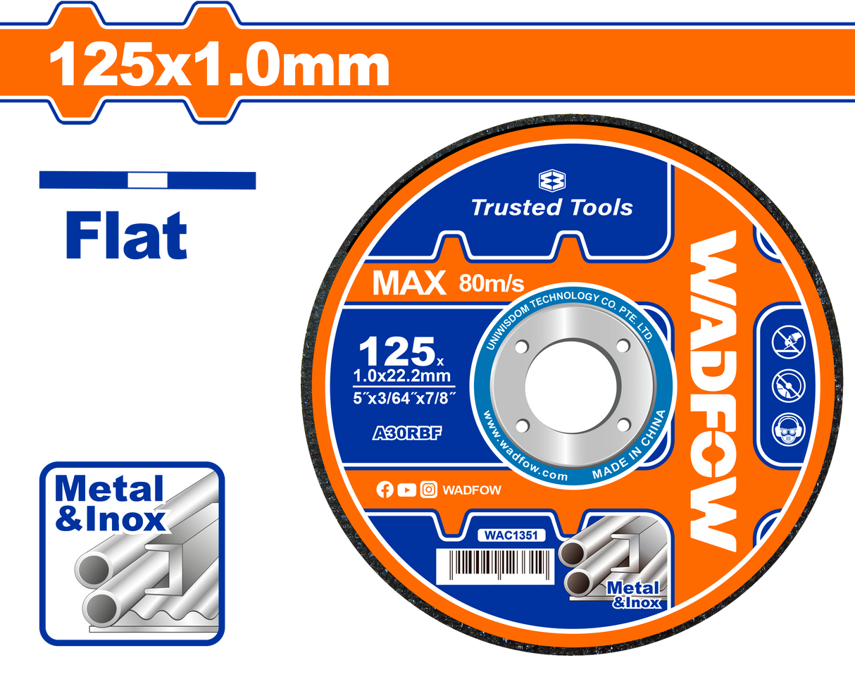 Disc debitare disc debitare metale Wadfow 125 MM