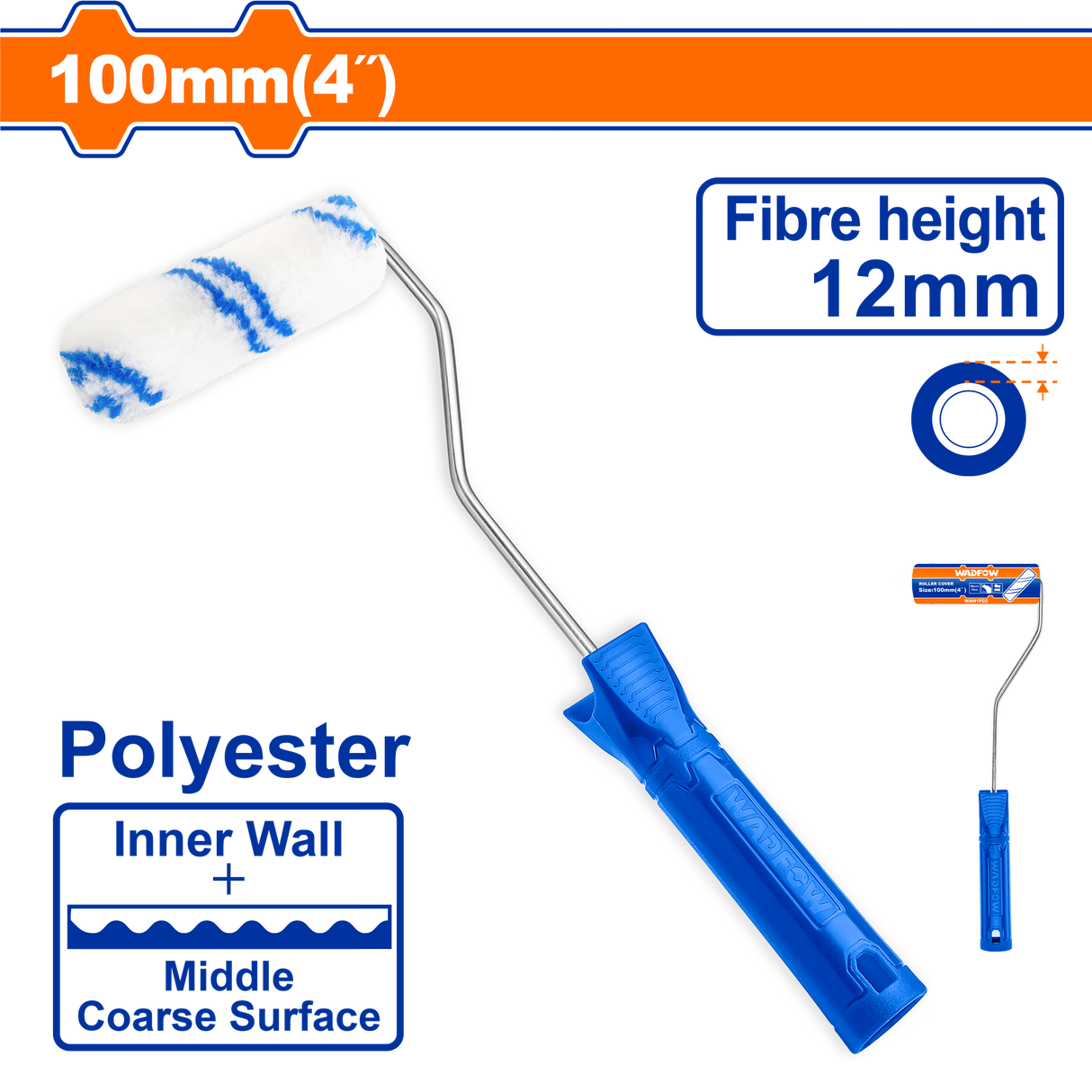 Mini trafalet Wadfow 100MM / 4" - FIBRA 12 Interior)