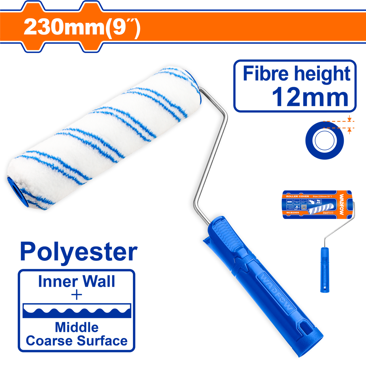 Trafalet acril acril "Wadfow 230MM / 9"" - fibra 18 MM"