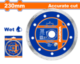 Disc diamantat continuu pentru ceramica Wadfow, taiere umeda, 230x22.2mm