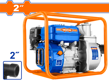 Black Friday - Reduceri Motopompa pe benzina Wadfow, 2", 7CP, 208cc, 550l/min, rezervor 3.6L, inaltime refulare 30m, adancime 8m Promotie