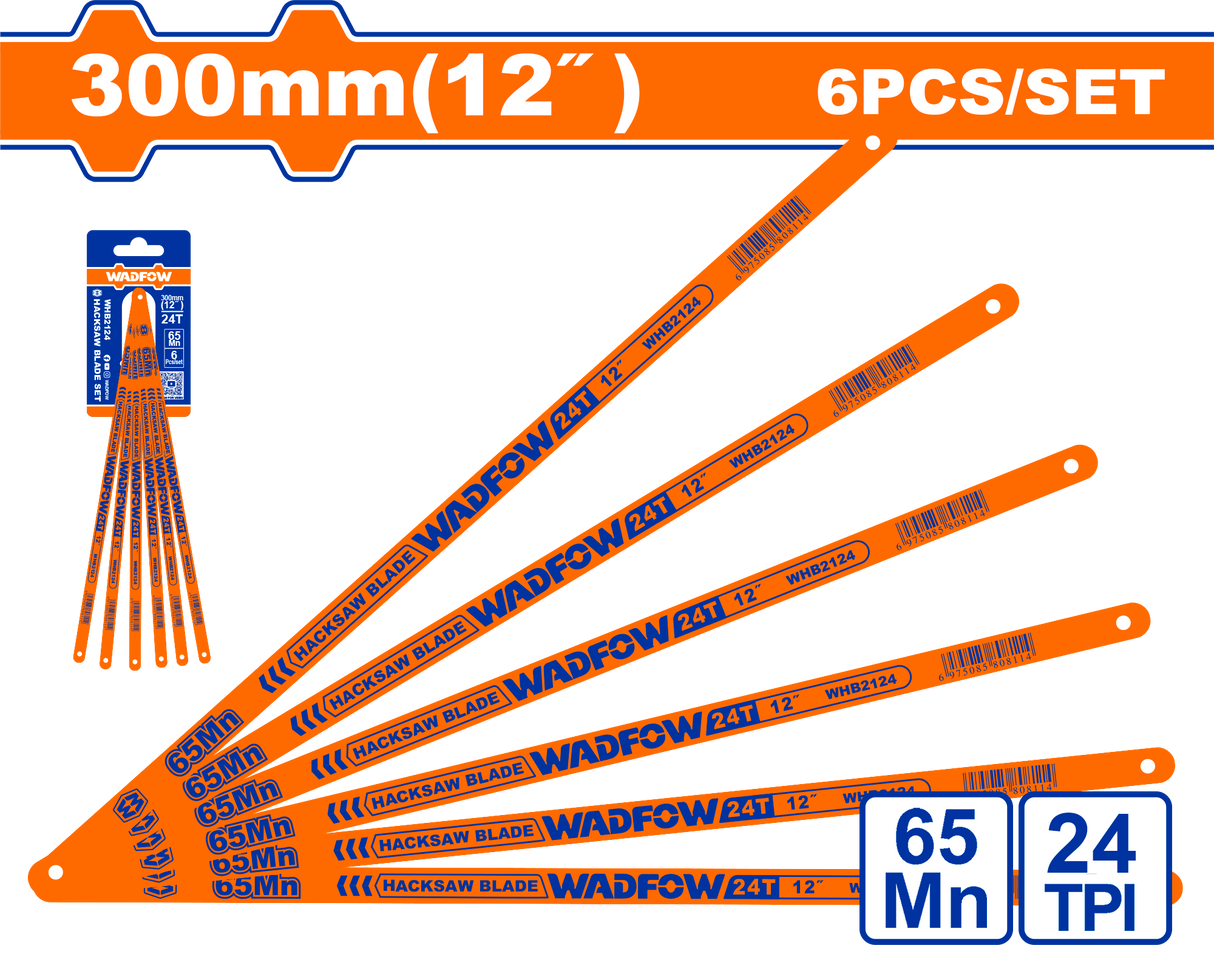 Set lame fierastrau Wadfow 300MM/12" 24 Industrial