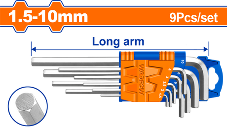 Black Friday - Reduceri Set 9 chei imbus hexagonale Wadfow : 1.5-10 CR-V Promotie