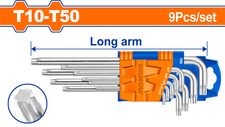 Black Friday - Reduceri Set 9 chei imbus tors Wadfow T10-T50 V Promotie