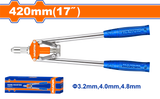 Cleste nituri Wadfow, lungime 420mm, dimensiune aplicabila 3.2mm, 4mm, 4.8mm