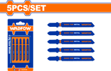 Set 5 lame fierastrau pendular pentru metal Wadfow, 50mm, 21TPI