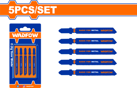 Black Friday - Reduceri Set 5 lame fierastrau pendular pentru metal Wadfow, 50mm, 21TPI Promotie