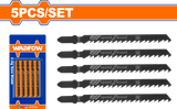 Set 5 lame fierastrau pendular pentru lemn Wadfow, 6TPI, 74mm