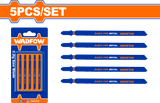 Set 5 lame fierastrau pendular pentru metal Wadfow, 110mm, 21TPI