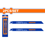 Set 2 lame fierastrau sabie pentru metal Wadfof, 300mm, 14-10TPI-BIM