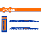 Set 2 lame fierastrau sabie pentru lemn Wadfow, 240mm, 5TPI