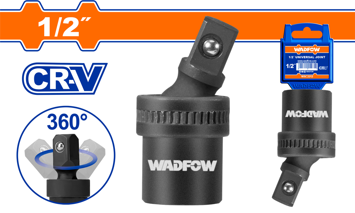 Adaptor flexibil de impact Wadfow 1/2", otel Cr-v