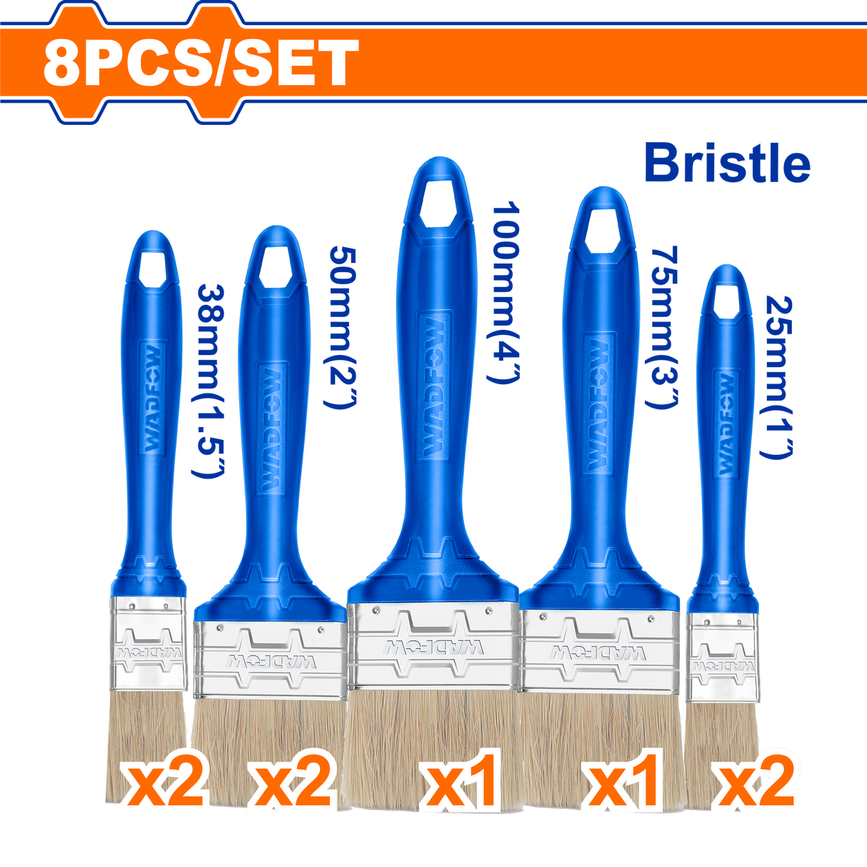 Set pensule Wadfow 8 PIESE