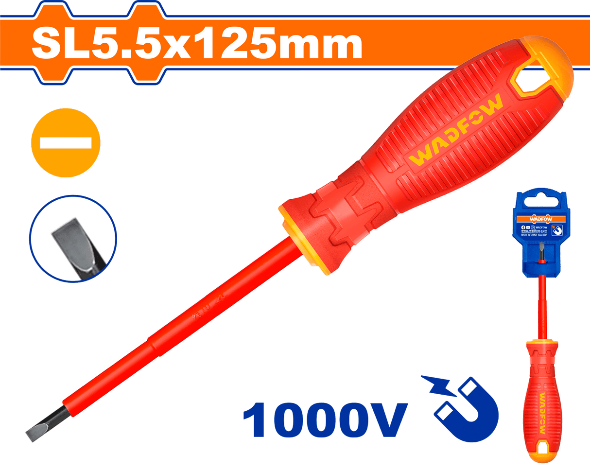 Surubelnita izolata Wadfow SL5.5X125MM 1000V