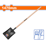 Lopata cu maner din lemn Wadfow, lungime 147cm, dimensiuni cap 30x24.5cm