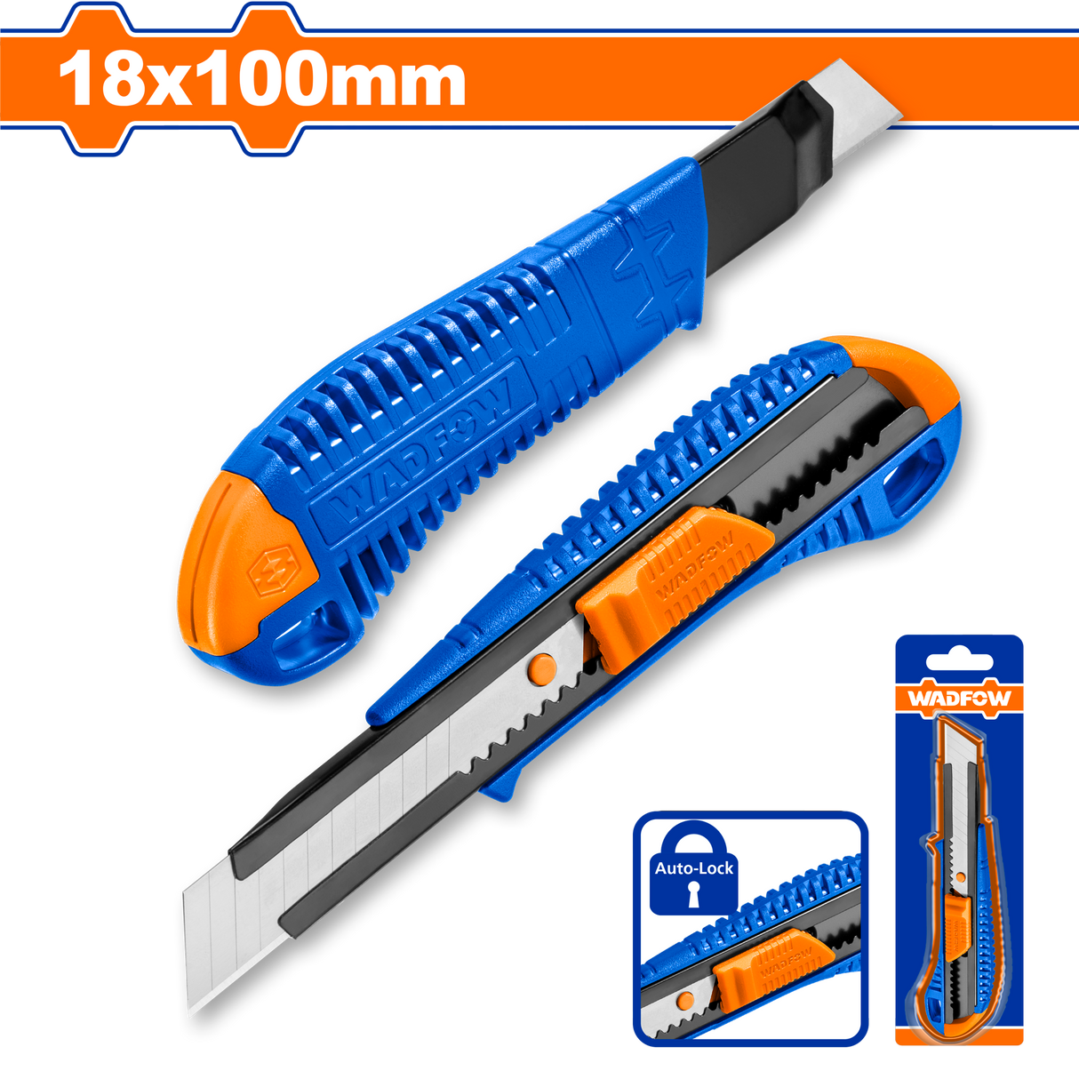 Cutter Wadfow 18X100MM PLASTIC SI METAL