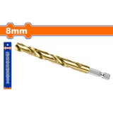 Burghiu pentru metal Wadfow, cap bit, prindere hexagonala 1/4", HSS 8mm