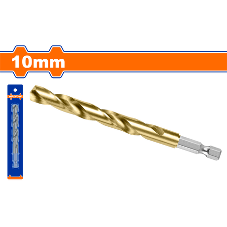 Burghiu pentru metal Wadfow, cap bit, prindere hexagonala 1/4", HSS 10mm