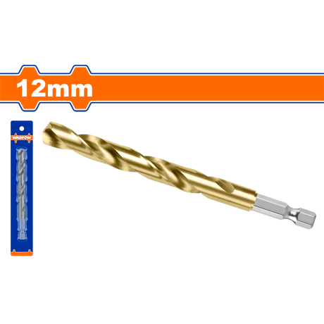 Burghiu pentru metal Wadfow, cap bit, prindere hexagonala 1/4", HSS 12mm