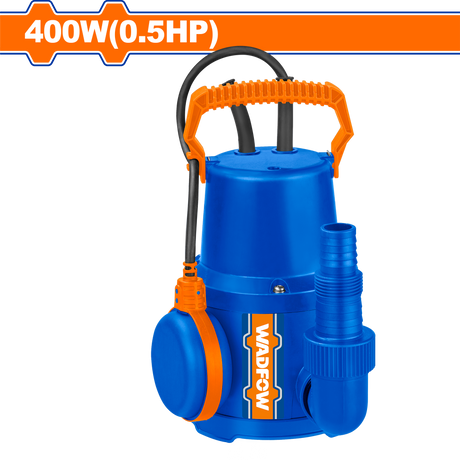 Black Friday - Reduceri Pompa submersibila pentru apa curata cu plutitor Wadfow, 1”, 400W, 240V, 134l/min, lungime cablu 9m, inaltime refulare 8m adancime 7m Promotie