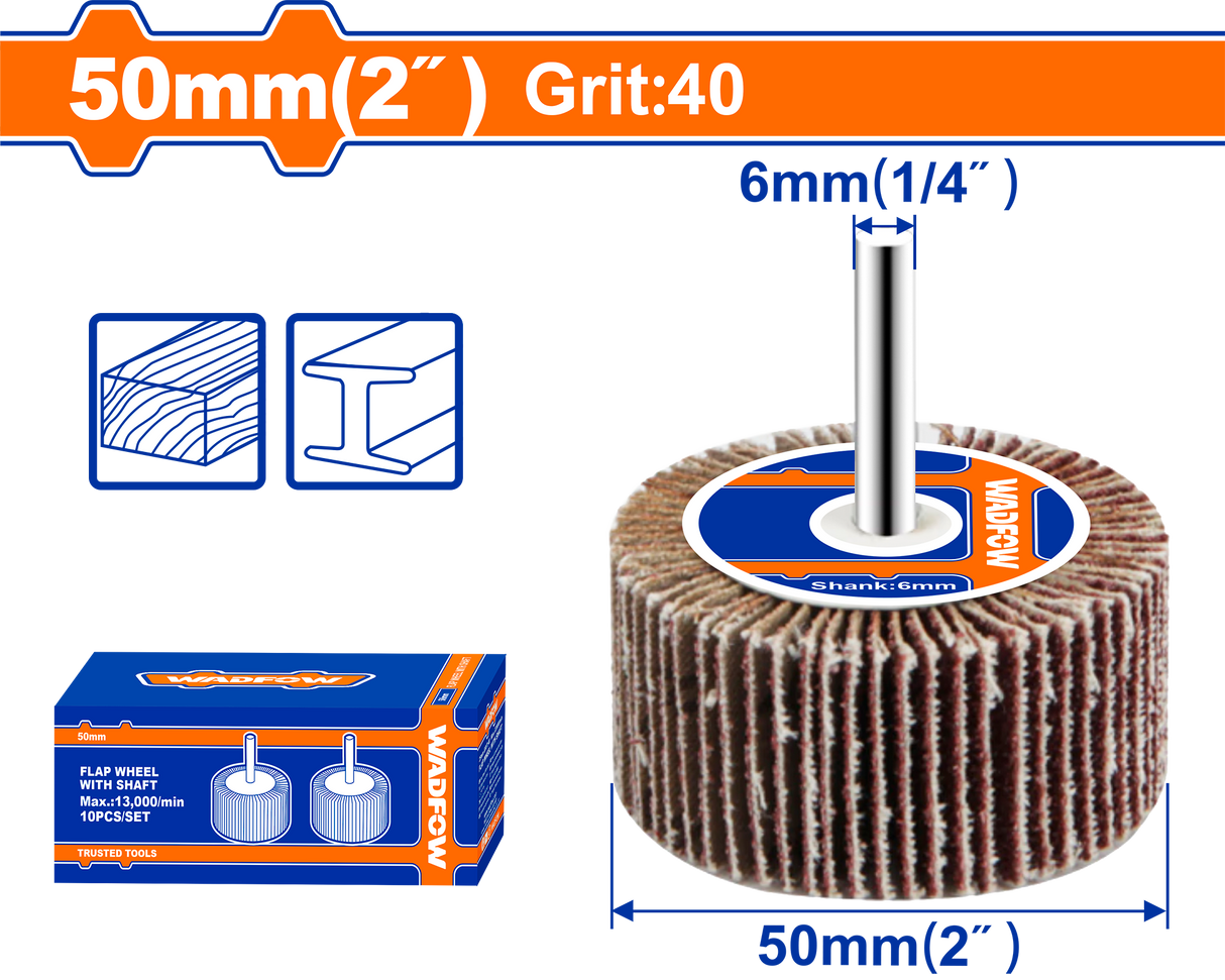 Perie smirghel Wadfow 50X25X6MM P40