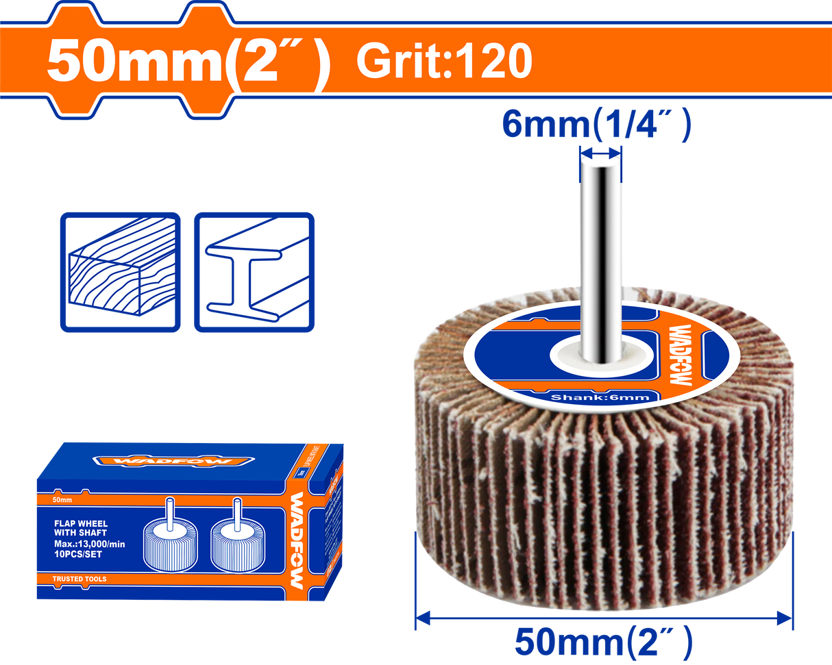 Perie smirghel Wadfow 50X25X6MM P120