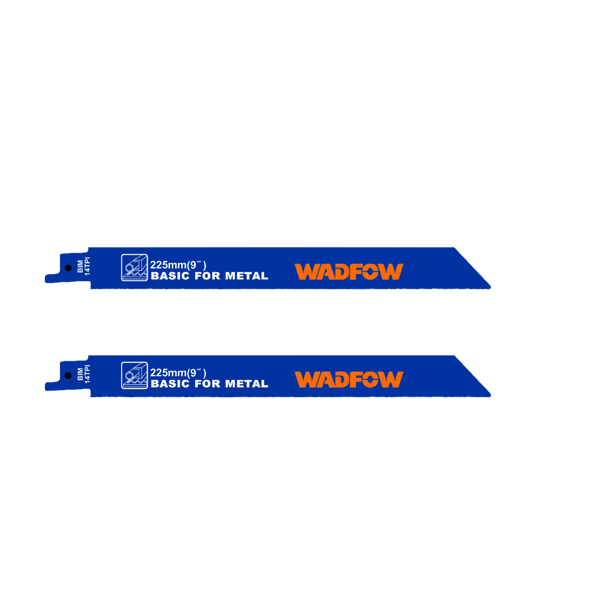 Set 2 lame fierastrau sabie pentru metal Wadfow, 225mm, 14TPI